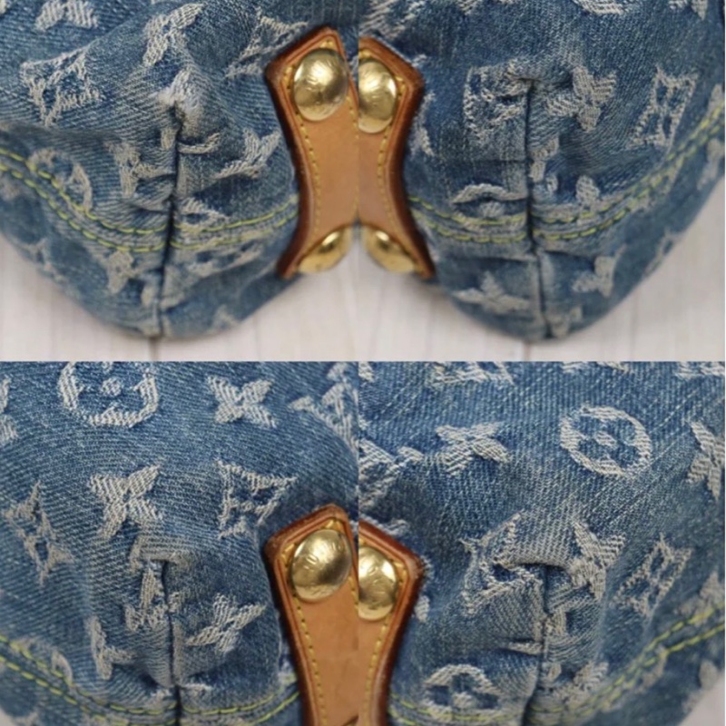 「JL精品代購」中古 LV牛仔丹寧baggy中號-9