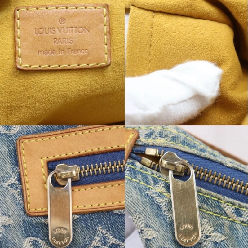 「JL精品代購」中古 LV牛仔丹寧baggy中號-11