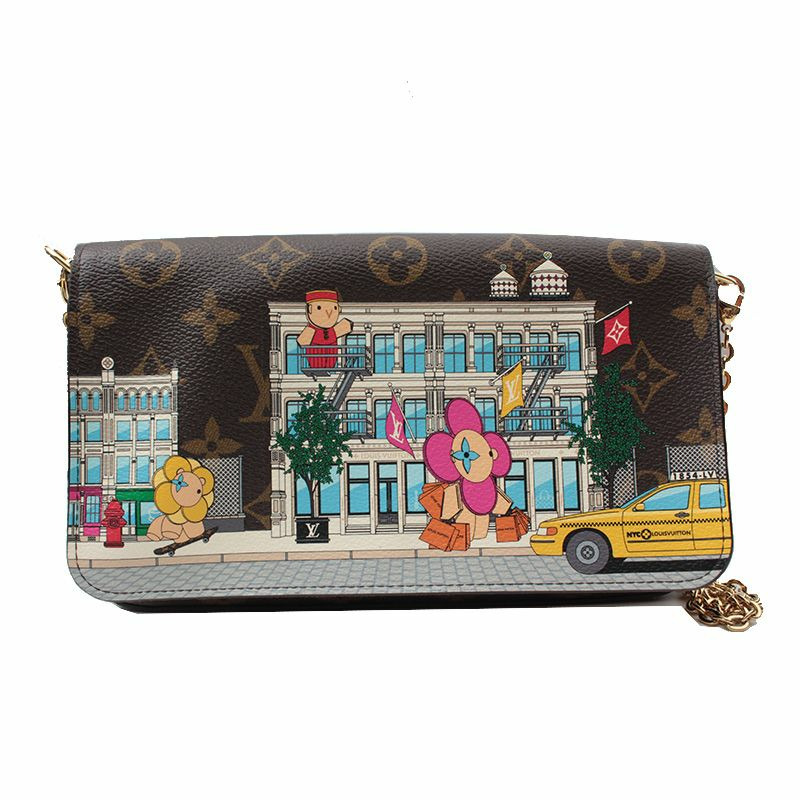 【包稅】LOUIS VUITTON 交織字母 Vivienne Pochette Felicie 斜背包-0