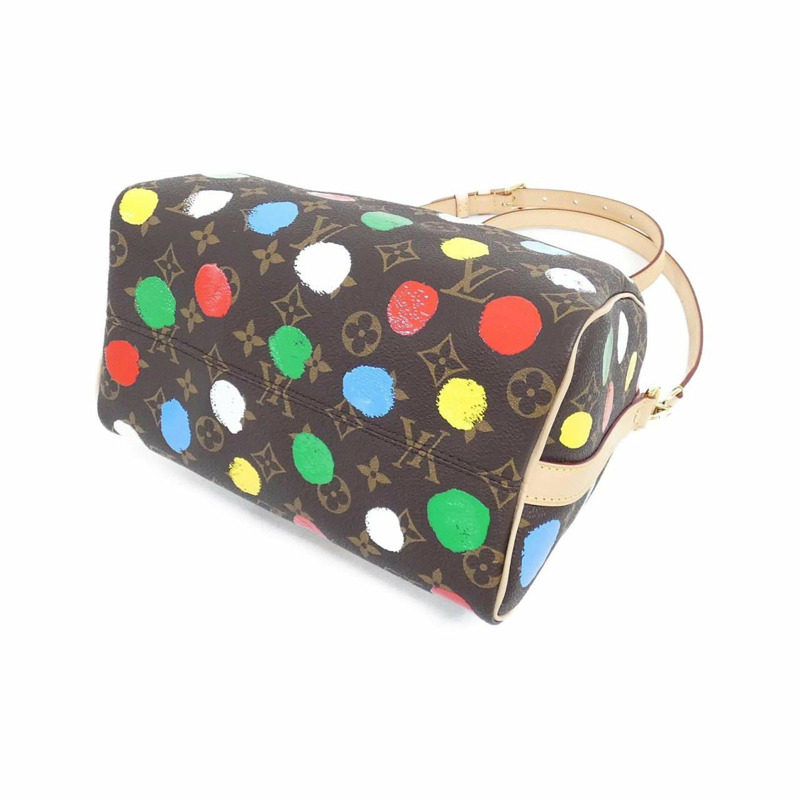 路易威登 Monogram (LV x YK) Speedy Bandouliere 25cm 波士頓包 M46433-2