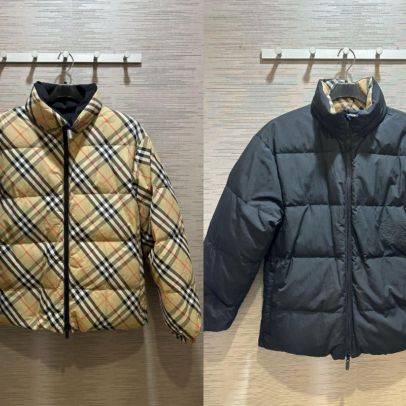💎Han's house精品服飾💎 Burberry雙面穿格紋羽絨 外套 原價69000-0