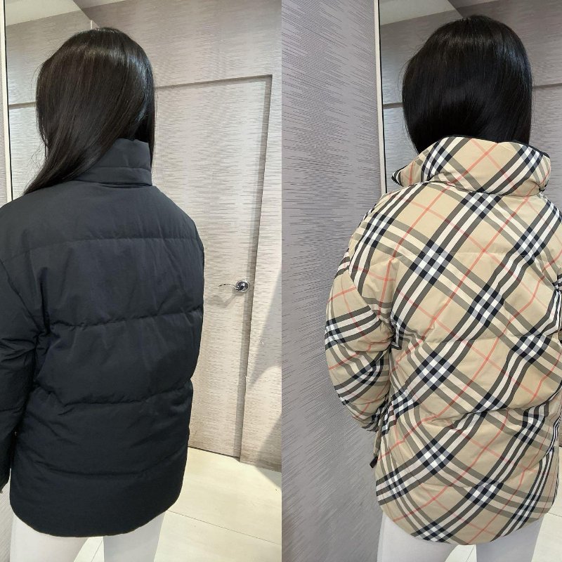 💎Han's house精品服飾💎 Burberry雙面穿格紋羽絨 外套 原價69000-2