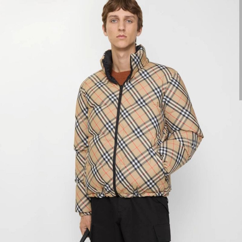 💎Han's house精品服飾💎 Burberry雙面穿格紋羽絨 外套 原價69000-7