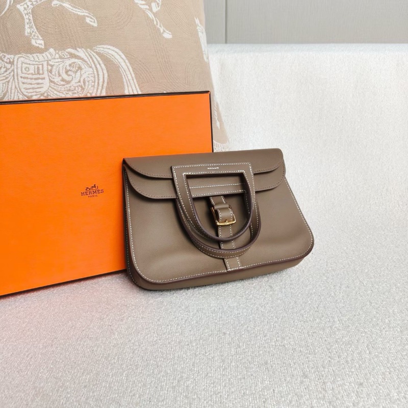 Hermes  halzan21     21 mini K刻 Swift皮 大象灰 銀扣21*15*6 99新配件盒子塵袋-4