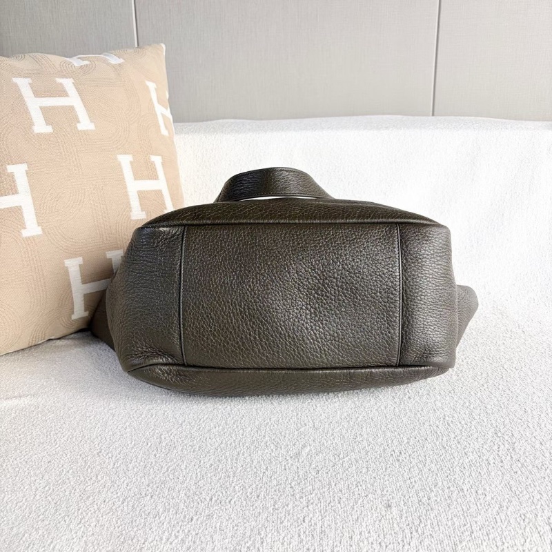 Ysl BEA系列Tote托特包淺麝香色 金扣 柔軟鹿皮 32*28*14 98新配件塵袋-4