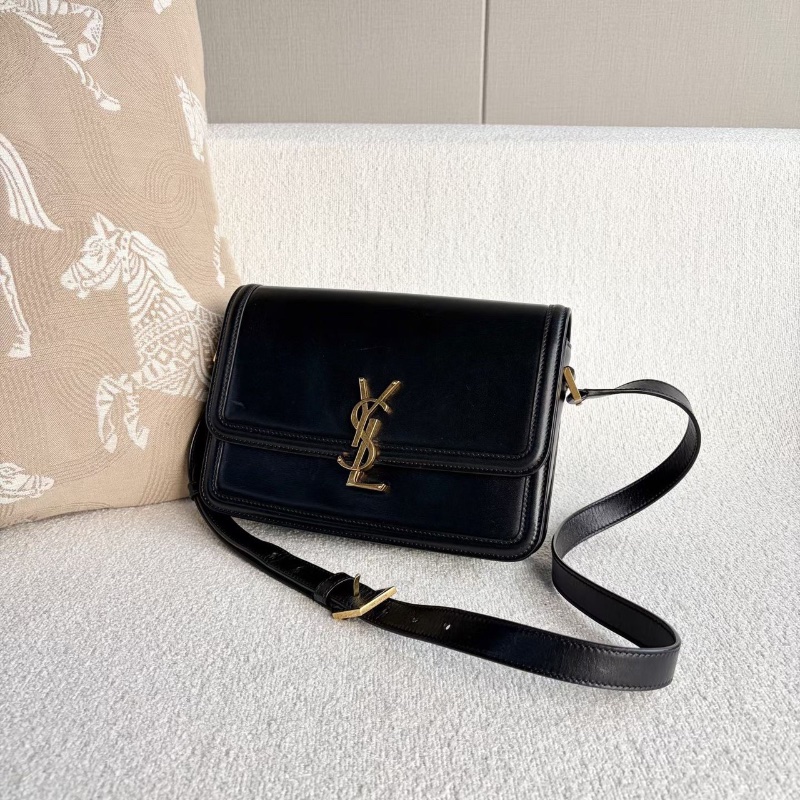 YSL Solferino豆腐包中號黑色金扣 23*17*4.5 98新配件塵袋-3