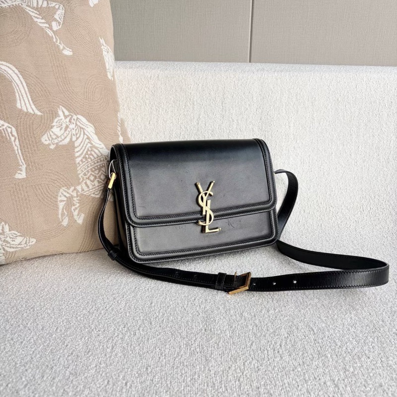 YSL Solferino豆腐包中號黑色金扣 23*17*4.5 98新配件塵袋-4