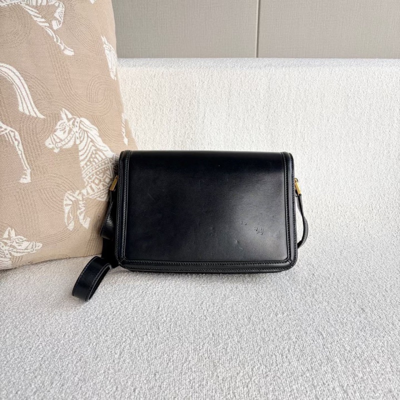YSL Solferino豆腐包中號黑色金扣 23*17*4.5 98新配件塵袋-5