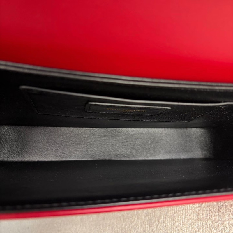 YSL Solferino豆腐包中號紅色 金扣 23*17*5 98新配件塵袋-2