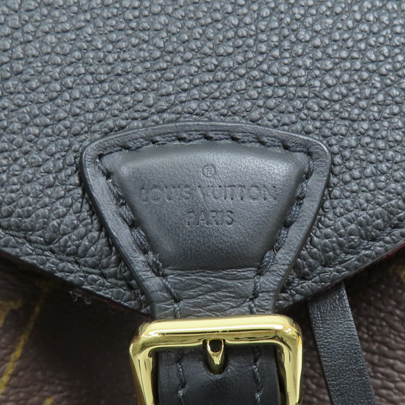 黑/棕色 原花帆布 Montsouris NM BB 後背包 M45516【LOUIS VUITTON LV 路易威登】 M45516-9
