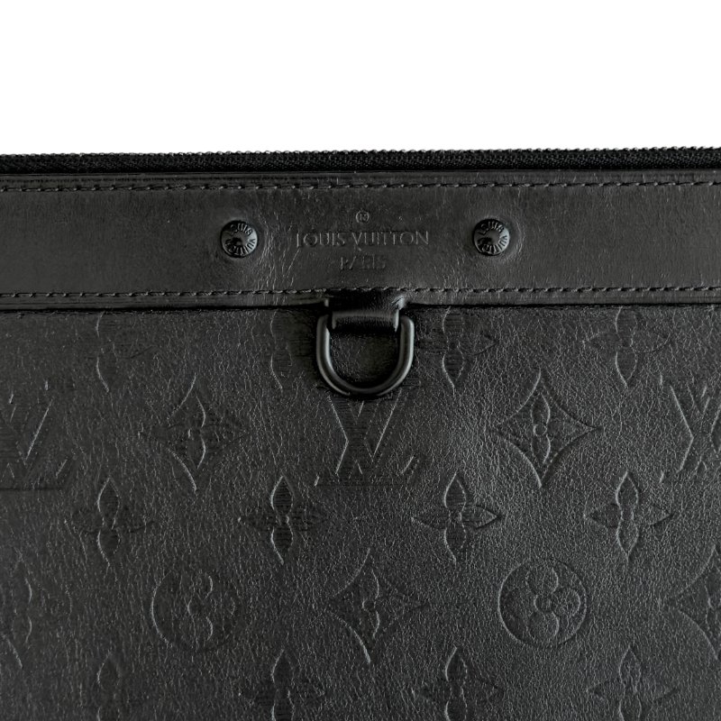 LOUIS VUITTON Shadow Discovery 老花壓紋 手包-1