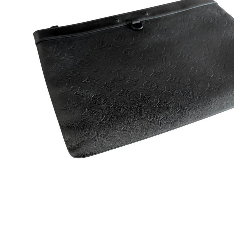 LOUIS VUITTON Shadow Discovery 老花壓紋 手包-5