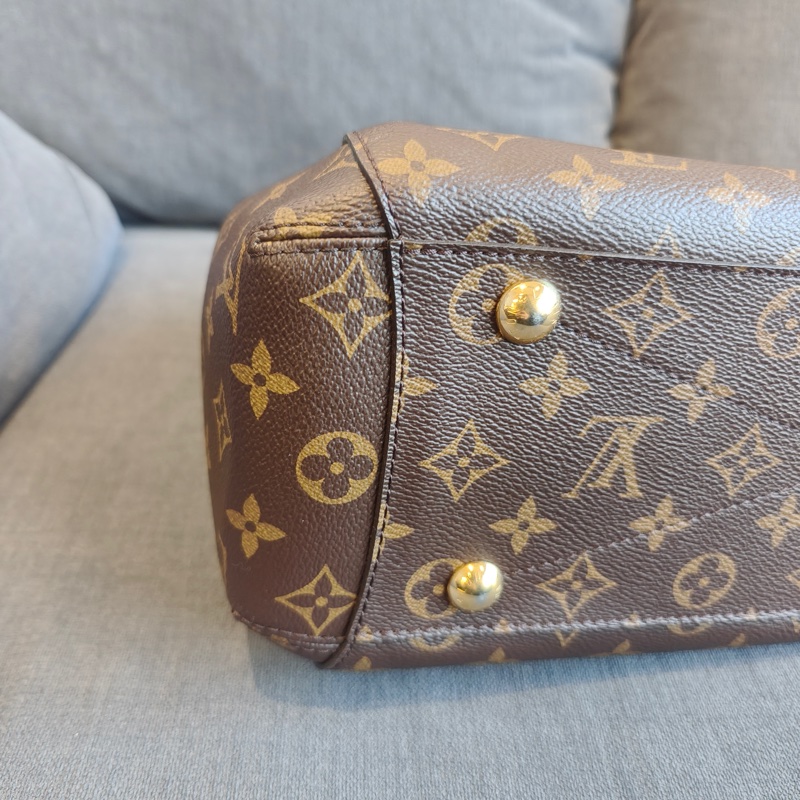 LOUIS VIUTTON 路易威登 Montaigne 中號 老花色 塗層帆布 通用款 手提包 單肩包-5