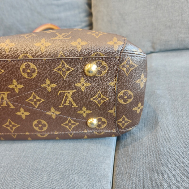 LOUIS VIUTTON 路易威登 Montaigne 中號 老花色 塗層帆布 通用款 手提包 單肩包-6