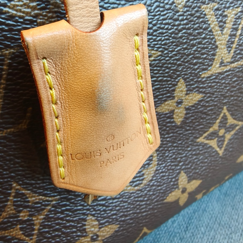 LOUIS VIUTTON 路易威登 Montaigne 中號 老花色 塗層帆布 通用款 手提包 單肩包-9