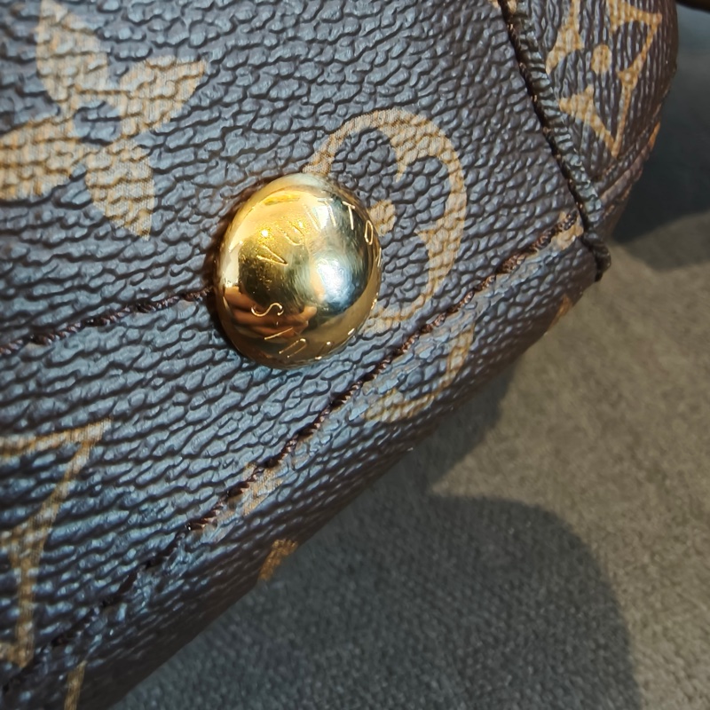 LOUIS VIUTTON 路易威登 Montaigne 中號 老花色 塗層帆布 通用款 手提包 單肩包-12