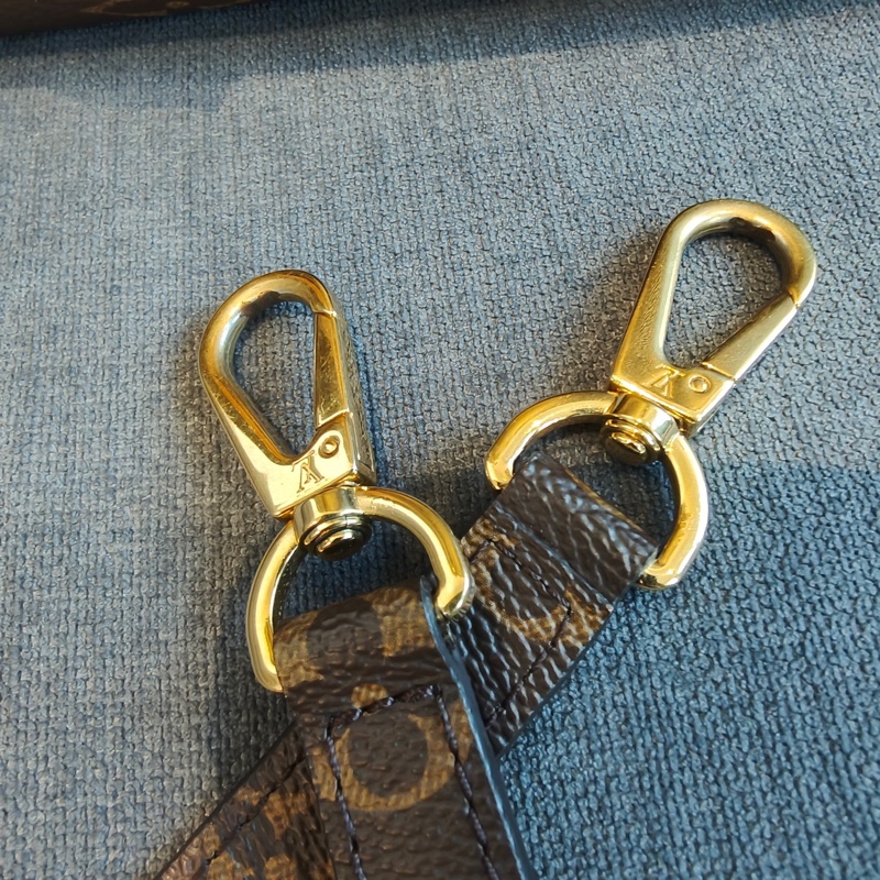 LOUIS VIUTTON 路易威登 Montaigne 中號 老花色 塗層帆布 通用款 手提包 單肩包-17