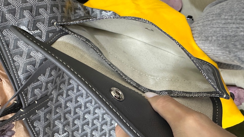 Goyard pm 托特 灰色-8