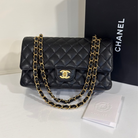 近新全配🈶購證 #全網賠最多割愛 #30多萬入手 香奈兒黑金荔枝Cf25 Coco系列雙鏈雙蓋