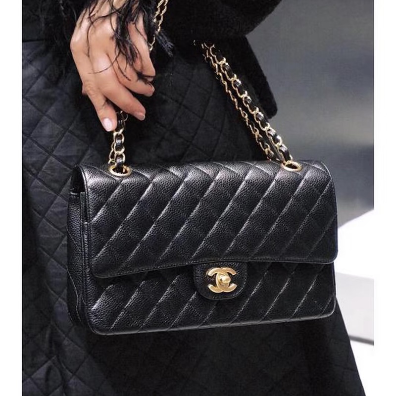 近新全配🈶購證 #全網賠最多割愛 #30多萬入手 香奈兒黑金荔枝Cf25 Coco系列雙鏈雙蓋-1