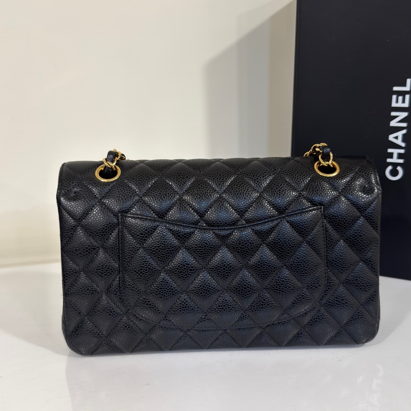 近新全配🈶購證 #全網賠最多割愛 #30多萬入手 香奈兒黑金荔枝Cf25 Coco系列雙鏈雙蓋-11