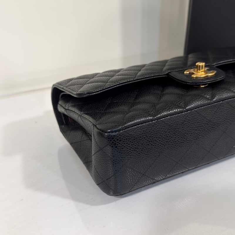 近新全配🈶購證 #全網賠最多割愛 #30多萬入手 香奈兒黑金荔枝Cf25 Coco系列雙鏈雙蓋-15