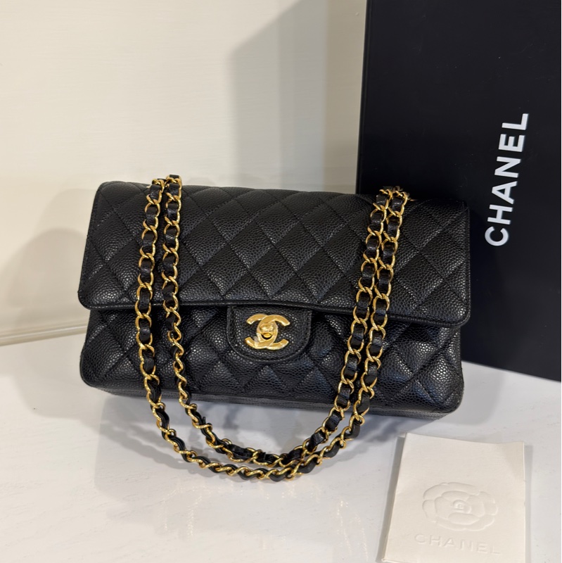#全新全配🈶購證 #芯片款 #超甜💰 香奈兒Cf25黑金荔枝牛皮Coco系列-7