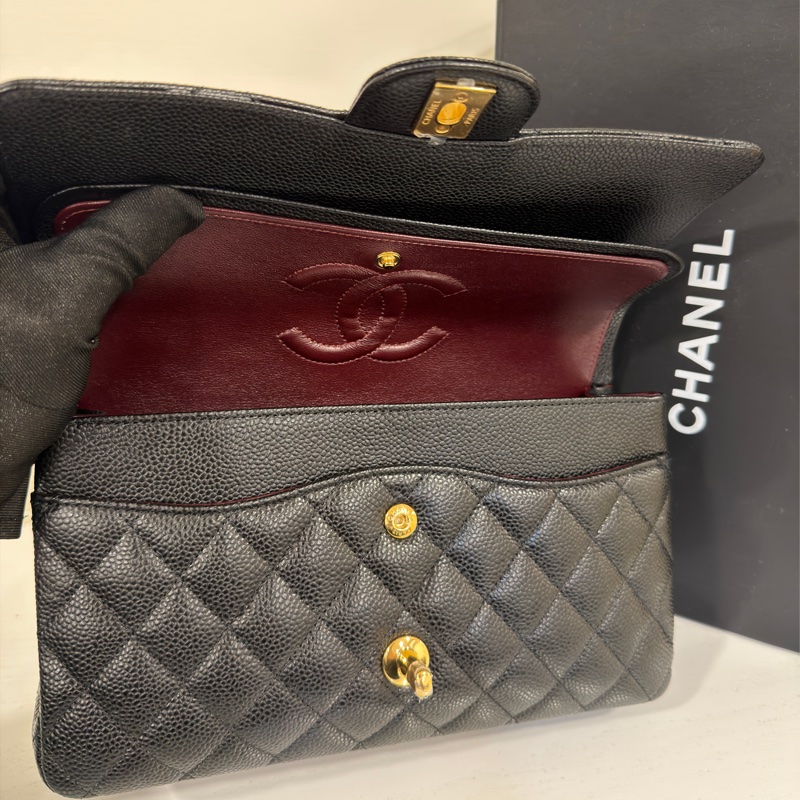#全新全配🈶購證 #芯片款 #超甜💰 香奈兒Cf25黑金荔枝牛皮Coco系列-13