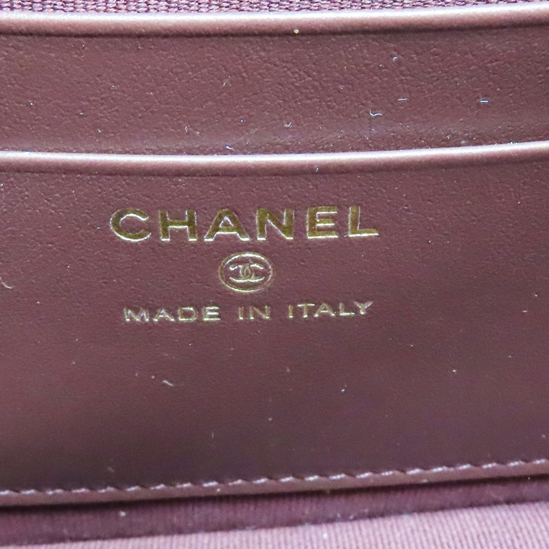 黑色 菱格紋 荔枝紋 牛皮 貝殼包 鏈帶肩背包 金釦 (無卡)【CHANEL 香奈兒】 AP4016-5