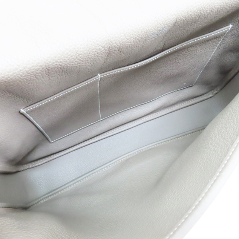 大象灰 TC牛皮 Victoria 郵差包 肩背包 B刻【HERMES 愛馬仕】-4