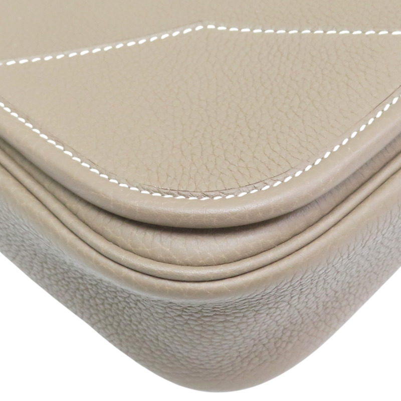 大象灰 TC牛皮 Victoria 郵差包 肩背包 B刻【HERMES 愛馬仕】-7