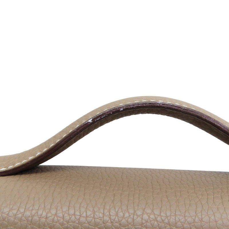 大象灰 TC牛皮 Victoria 郵差包 肩背包 B刻【HERMES 愛馬仕】-12