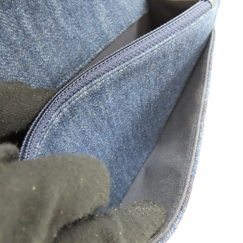 藍色 菱格紋丹寧布 19 WOC 兩用包【CHANEL 香奈兒】 AP0957-7