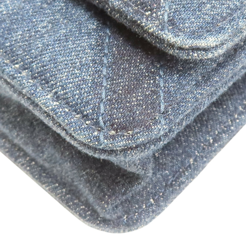 藍色 菱格紋丹寧布 19 WOC 兩用包【CHANEL 香奈兒】 AP0957-13