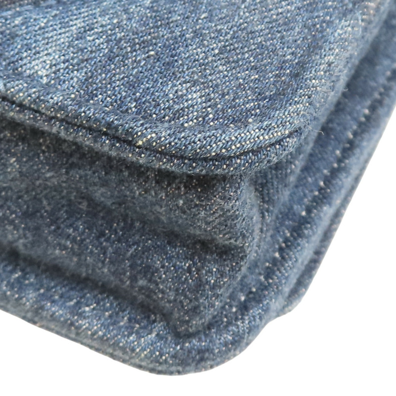 藍色 菱格紋丹寧布 19 WOC 兩用包【CHANEL 香奈兒】 AP0957-15