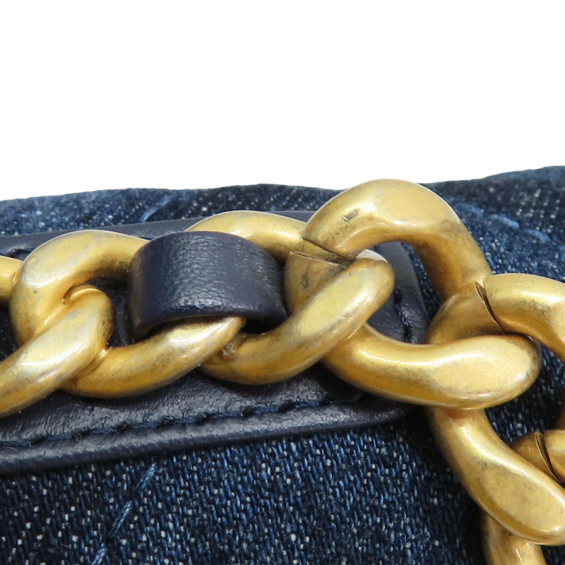 藍色 菱格紋丹寧布 19 WOC 兩用包【CHANEL 香奈兒】 AP0957-16