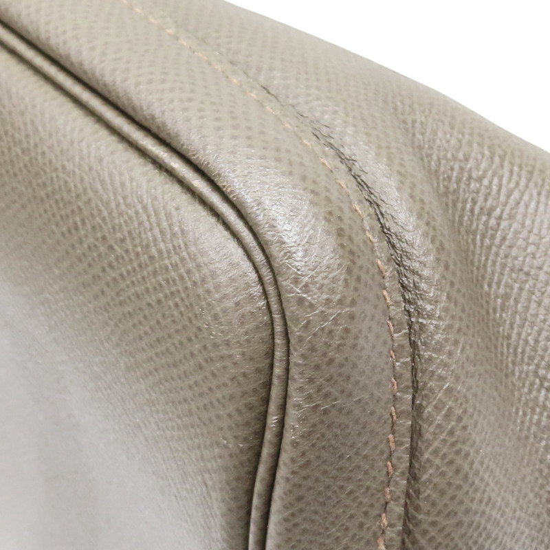 錫器灰 Garden Party 36 手提包 C刻【HERMES 愛馬仕】-10