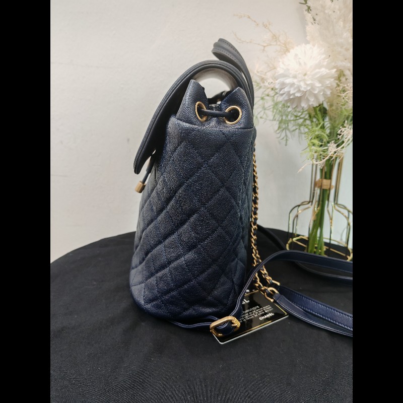 Chanel Backpack Caviar Navy-2