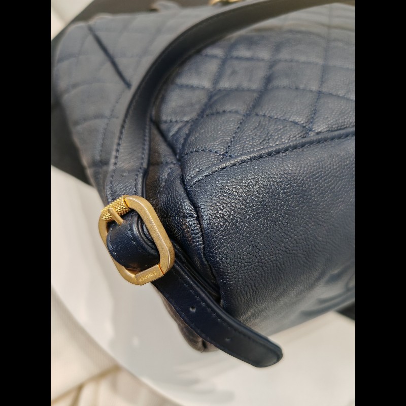 Chanel Backpack Caviar Navy-8