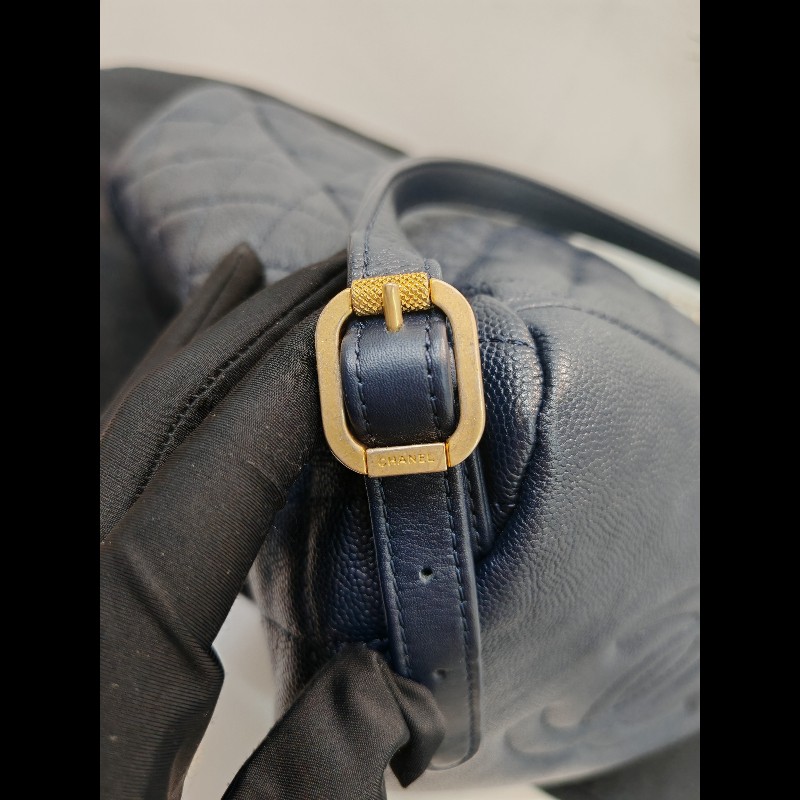 Chanel Backpack Caviar Navy-10