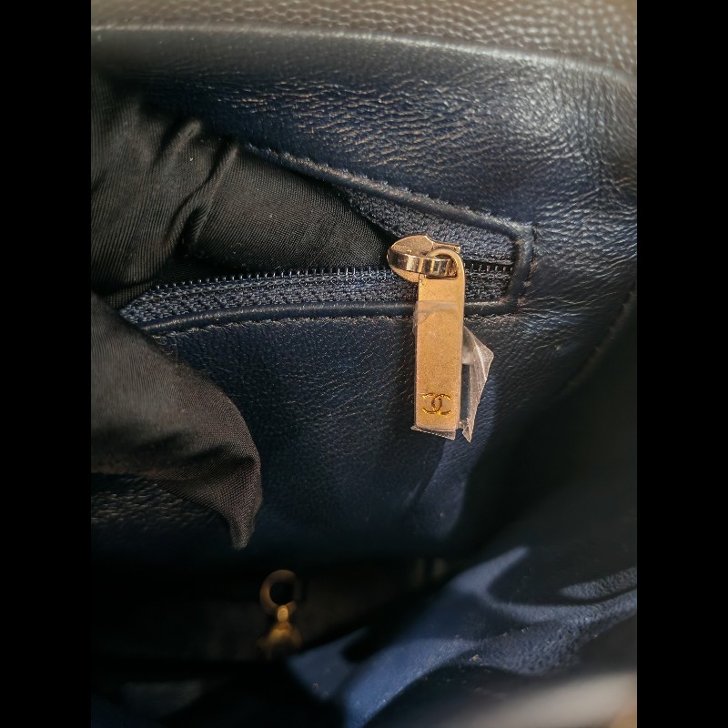 Chanel Backpack Caviar Navy-21