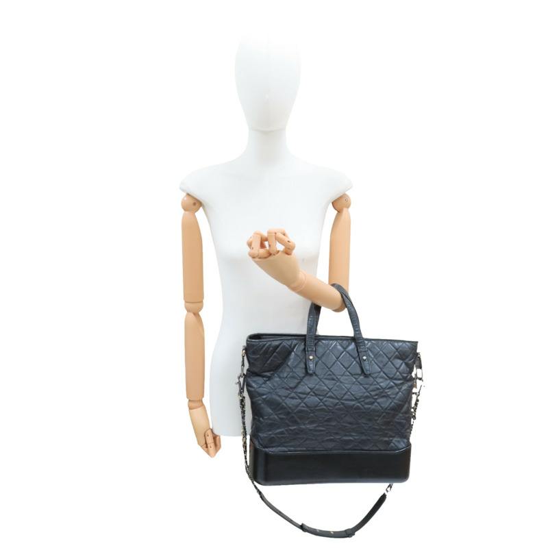 黑色 牛皮 兩用包 (無卡)【CHANEL 香奈兒】-9