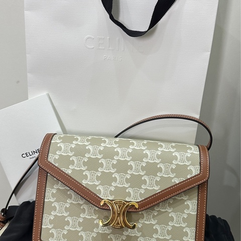 CELINE 奶茶色老花印花