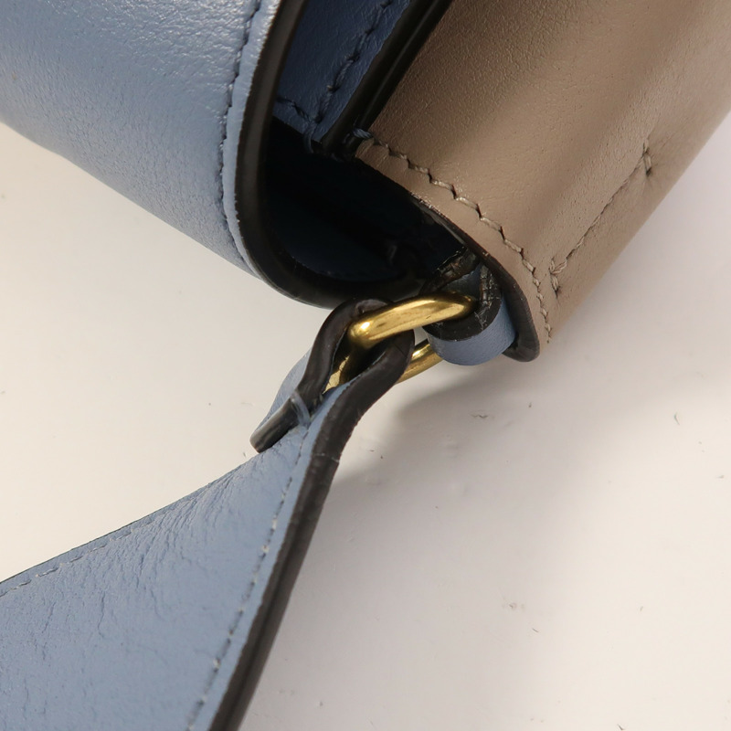 CELINE 牛皮皮革Frame金扣肩背袋-16