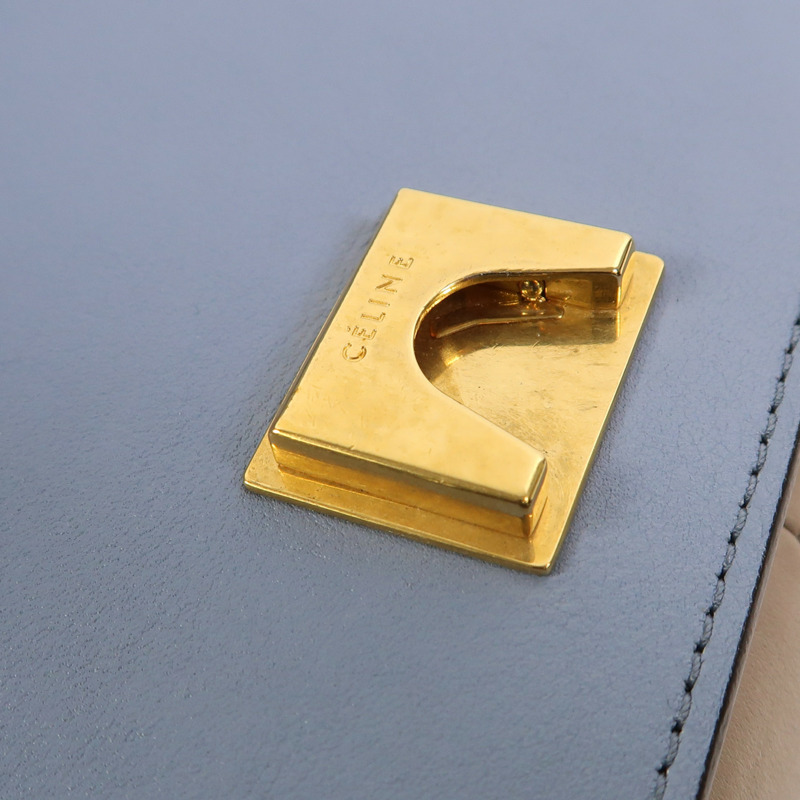 CELINE 牛皮皮革Frame金扣肩背袋-17