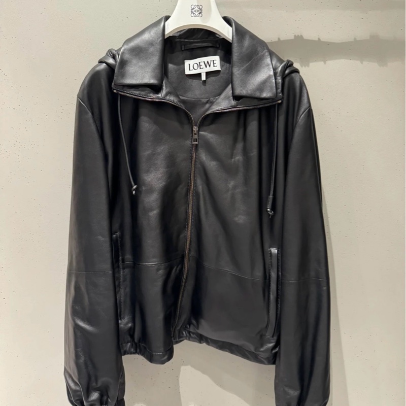 Loewe 羊皮 連帽外套#46 48 好價💰-0