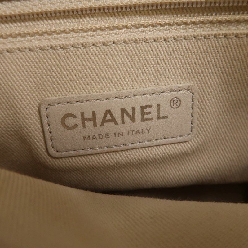 CHANEL 牛皮皮革2 Way Shoulder銀扣鏈帶手挽肩背兩用袋-6