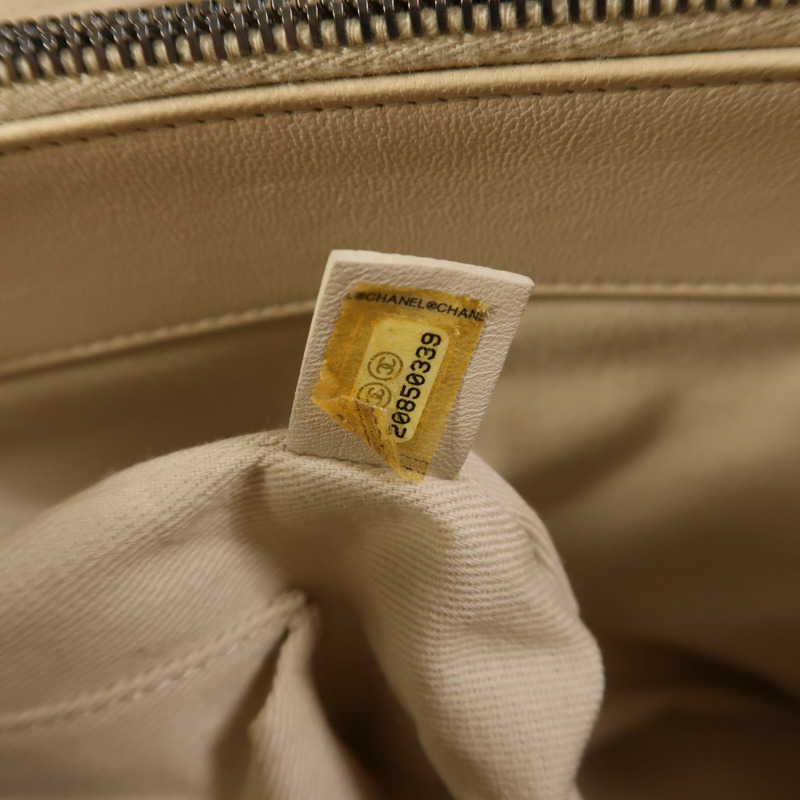 CHANEL 牛皮皮革2 Way Shoulder銀扣鏈帶手挽肩背兩用袋-7