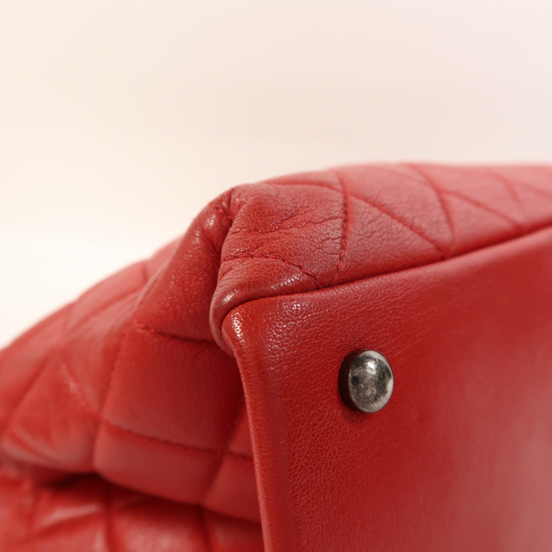 CHANEL 牛皮皮革2 Way Shoulder銀扣鏈帶手挽肩背兩用袋-12