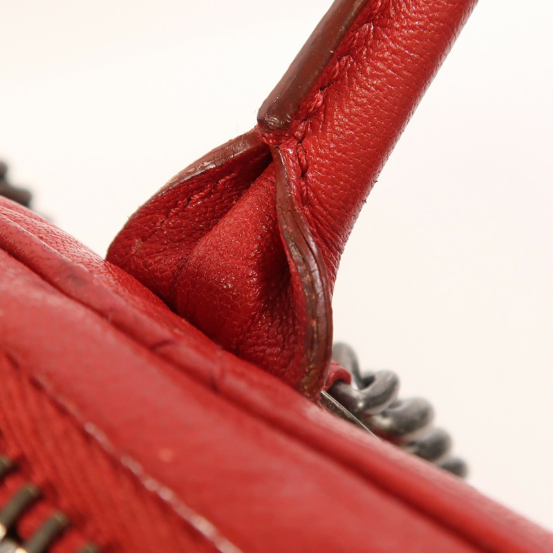 CHANEL 牛皮皮革2 Way Shoulder銀扣鏈帶手挽肩背兩用袋-20